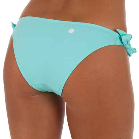 Sabi Women's High-Leg Bikini Bottom Surf Briefs with Tie Sides - Frozen