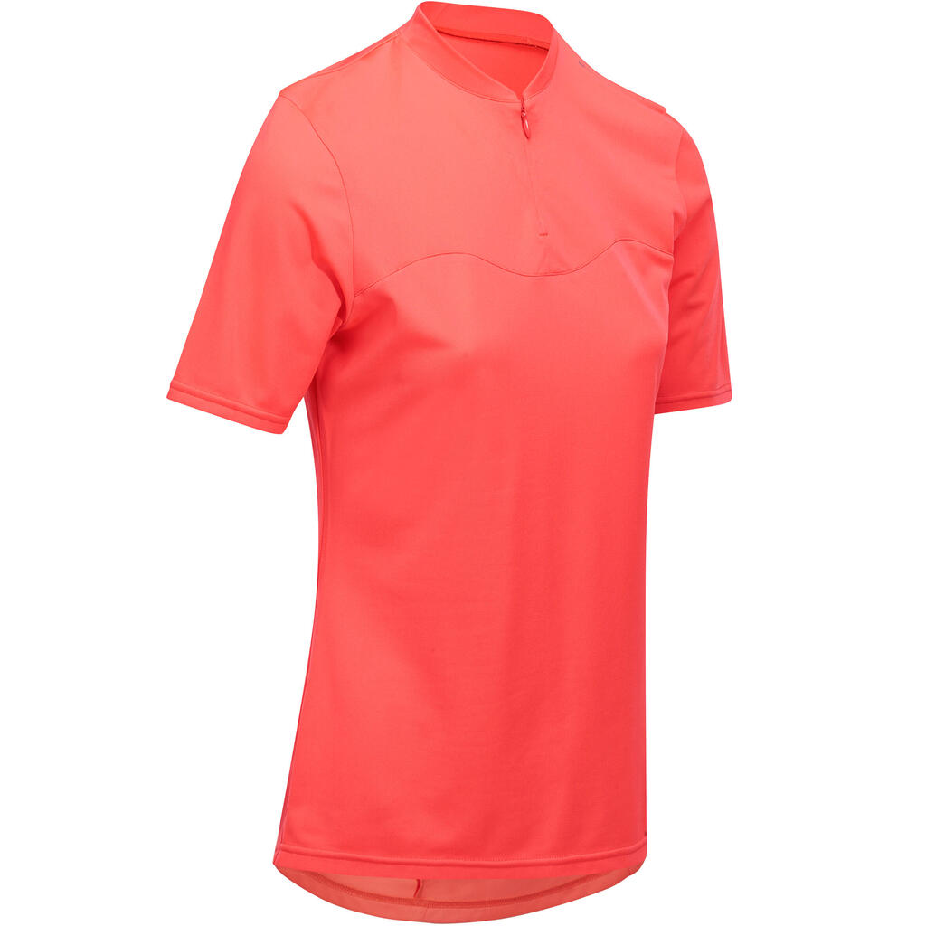 Kurzarm-Radtrikot RC 100 Damen pink