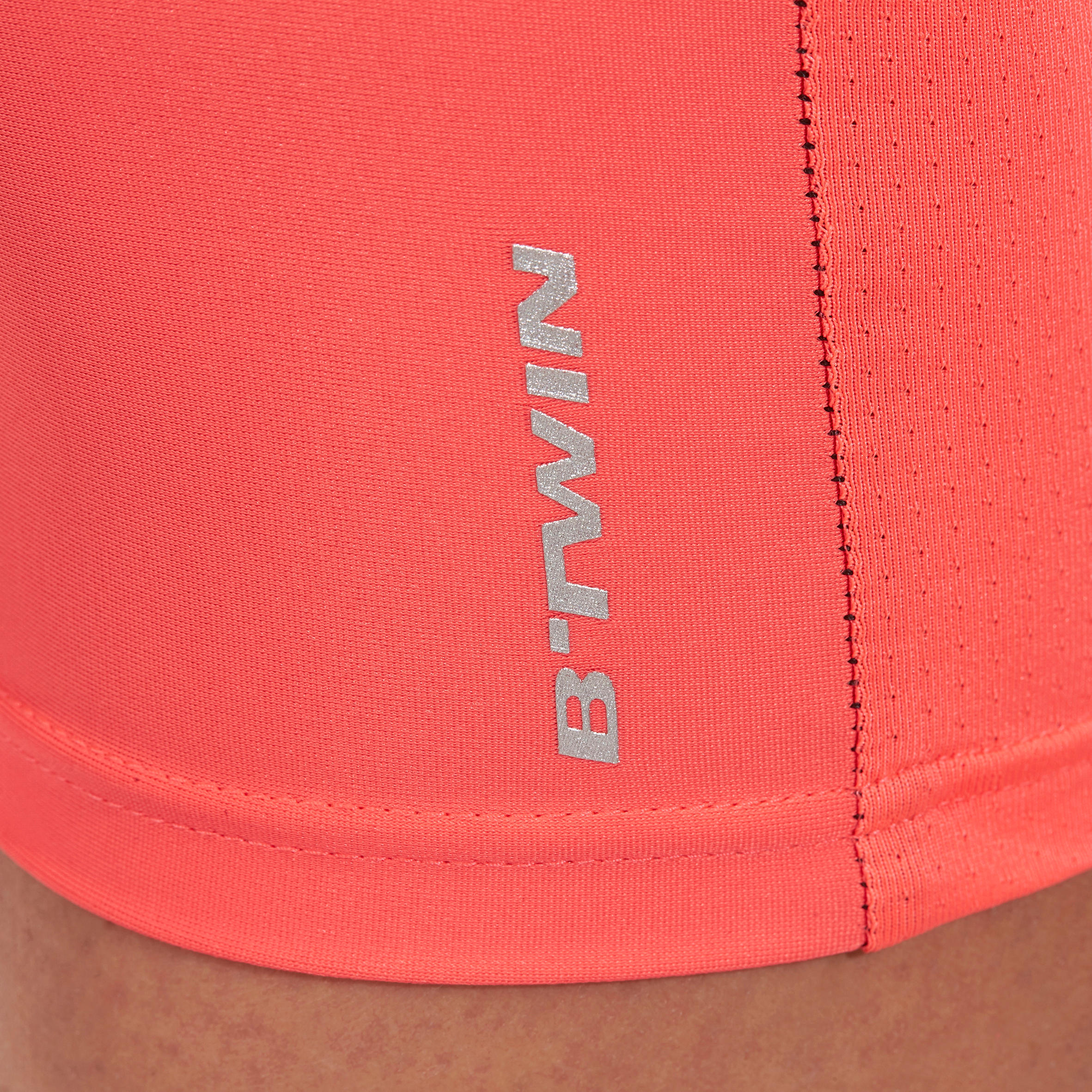 500 Women's Mountain Bike Bibless Cropped Bottoms - Black/Pink 9/9