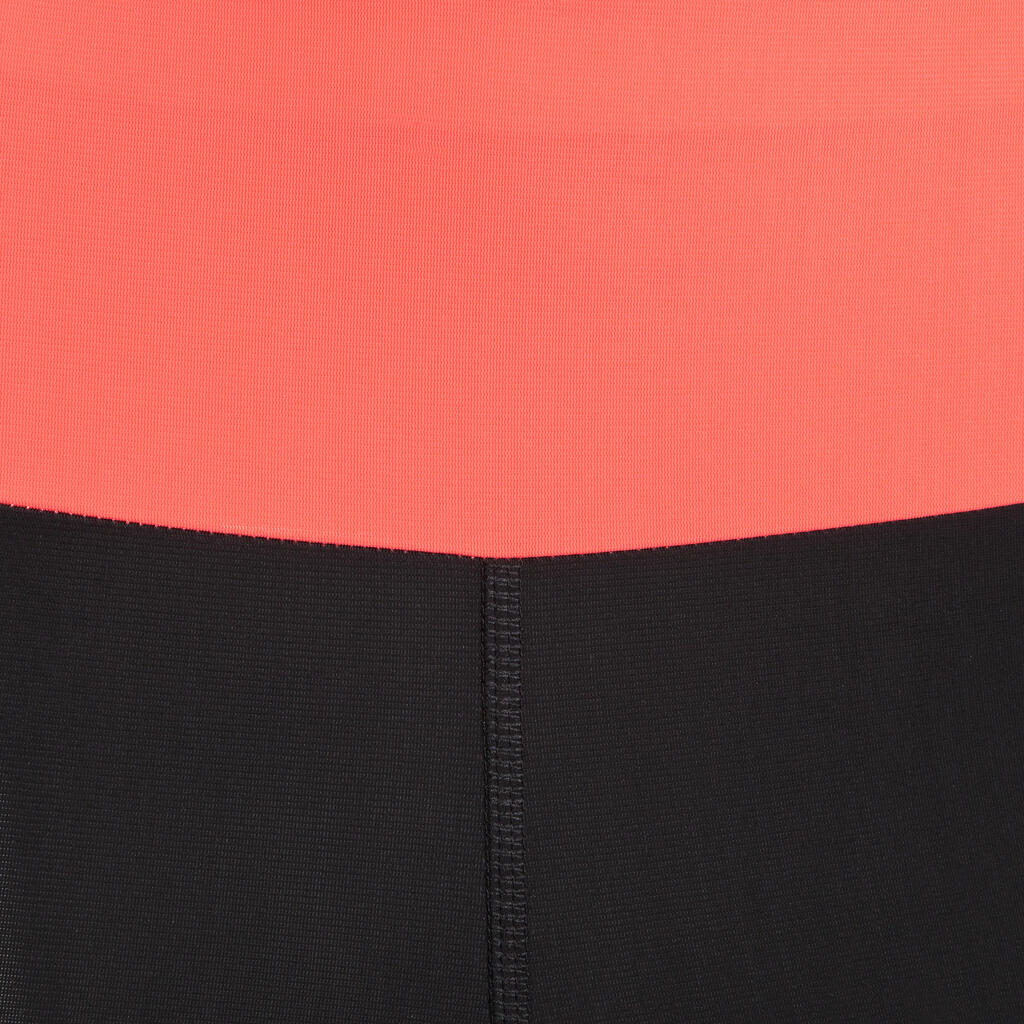 Laufhose lang Tights Kompression Kanergy Damen schwarz/rosa