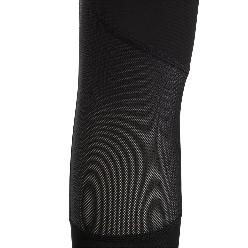 Laufhose lang Tights Kompression Kanergy Damen schwarz/rosa