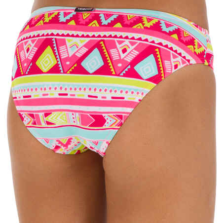 Girls' Two-Piece Triangle Bikini Swimsuit - Geo Pink