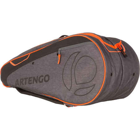Tennistasche Schlägertasche - 500 M grau/orange
