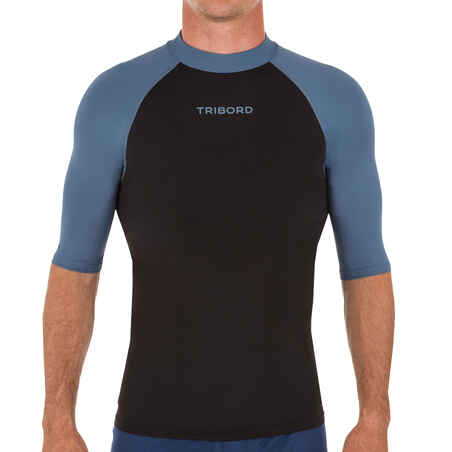 Camiseta protección solar manga corta sostenible Hombre Top 500 azul -  Decathlon