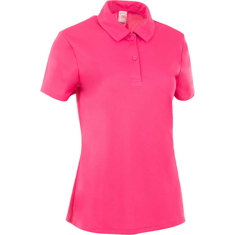 ARTENGO Essential 100 Women's Tennis Polo - Pink | Decathlon