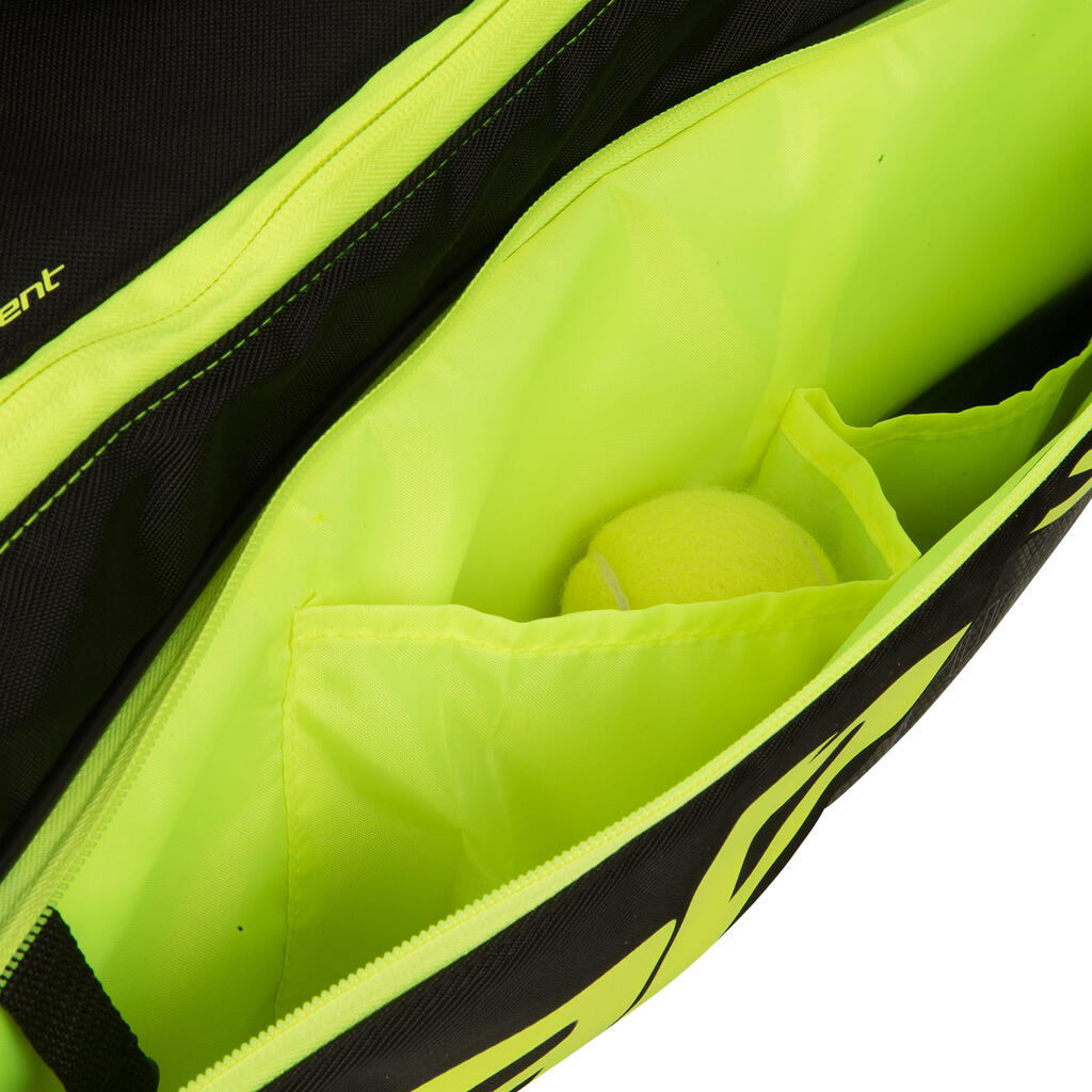 Tennistasche Pure Aero Schlägertasche x12 Schläger schwarz/gelb