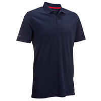 Men's golf short-sleeved polo shirt MW500 navy blue