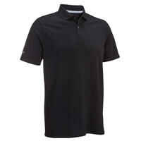 Men's golf short-sleeved polo shirt MW500 black