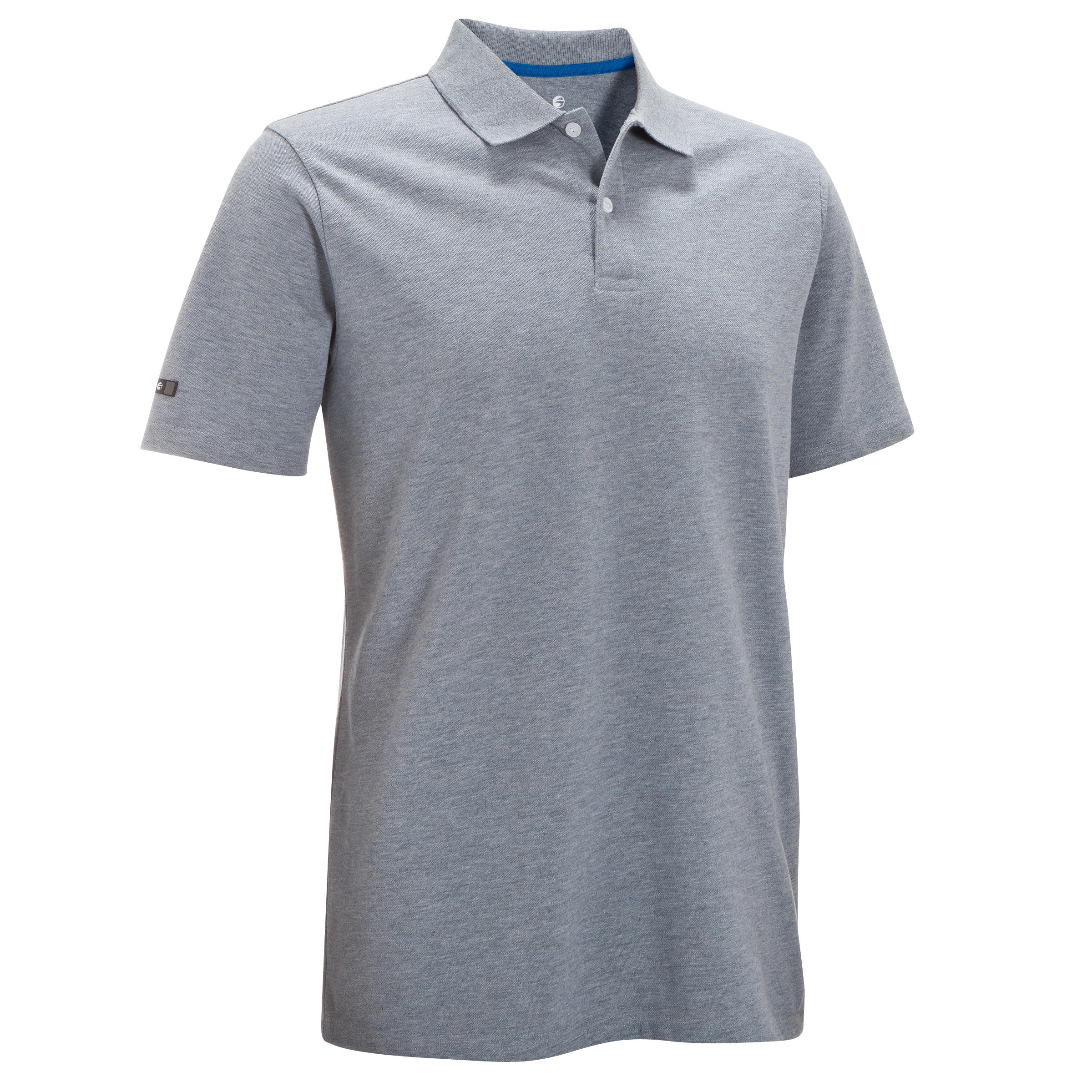 Men's golf short-sleeved polo shirt MW500 mottled grey 39/39