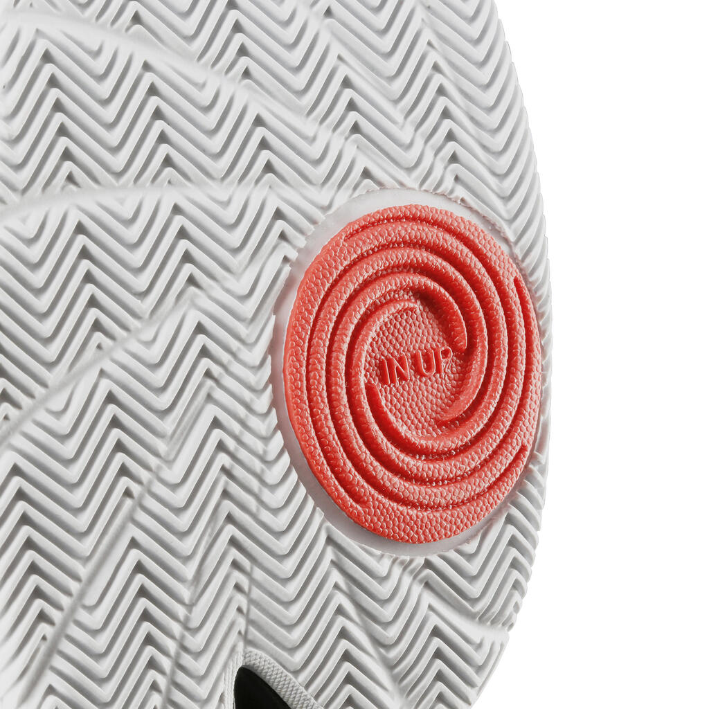 Basketballschuhe Fast 500 kurzer Schaft Erwachsene Fortgeschrittene schwarz/rot