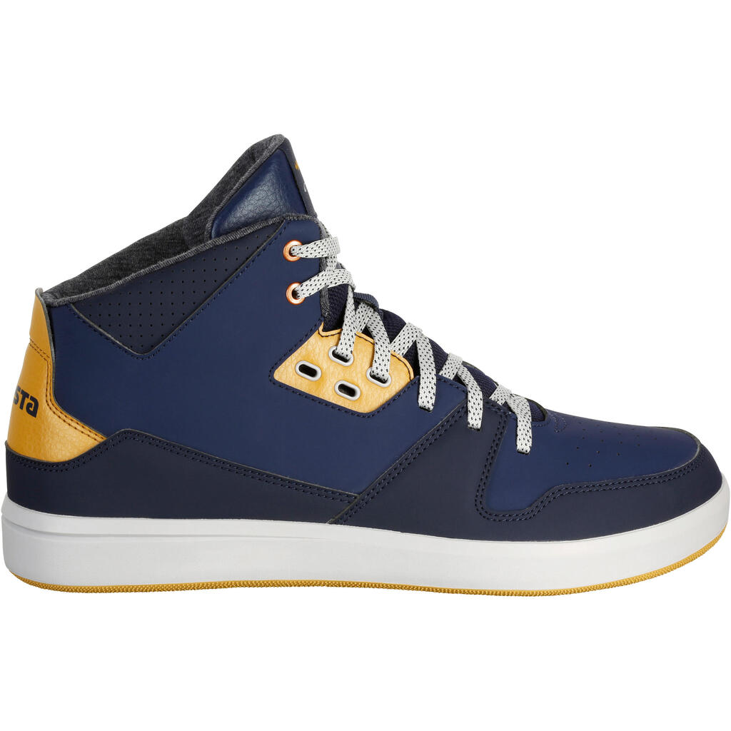 Basketballschuhe BBall Mid Damen/Herren marineblau/beige