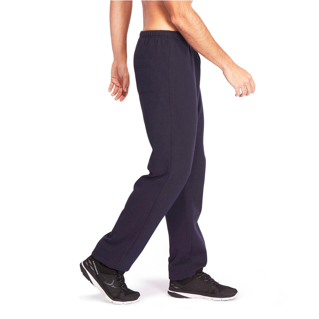 Jogginghose 900 Regular Pilates sanfte Gymnastik Herren marineblau