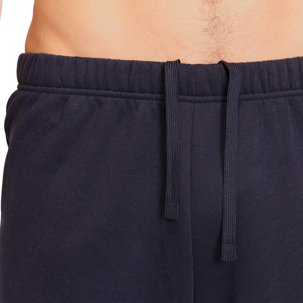 Jogginghose 900 Regular Pilates sanfte Gymnastik Herren marineblau