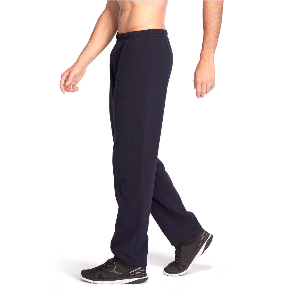 Jogginghose 900 Regular Pilates sanfte Gymnastik Herren marineblau