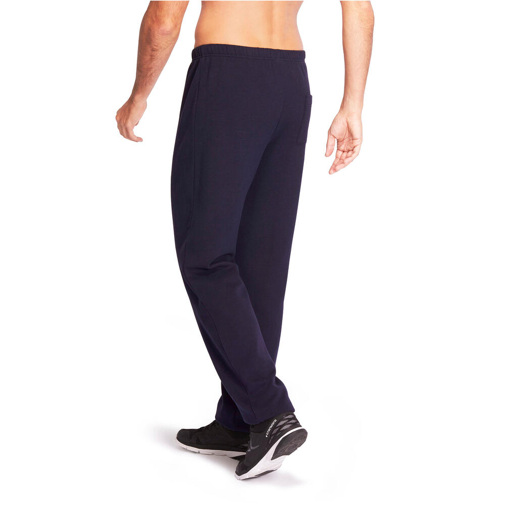 Jogginghose 900 Regular Pilates sanfte Gymnastik Herren marineblau