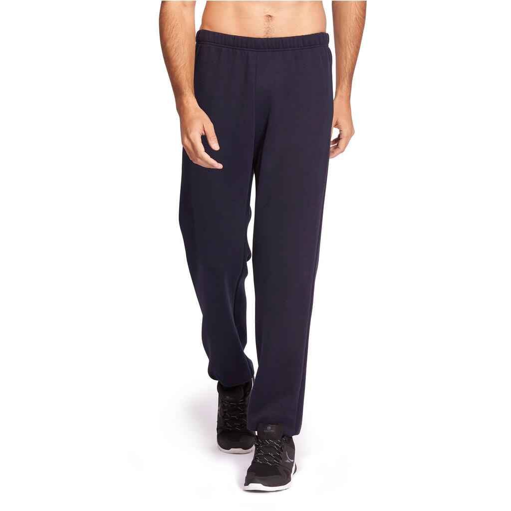 Jogginghose 900 Regular Pilates sanfte Gymnastik Herren marineblau