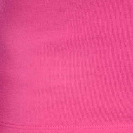 100 Girls' Short-Sleeved Gym T-Shirt - Pink