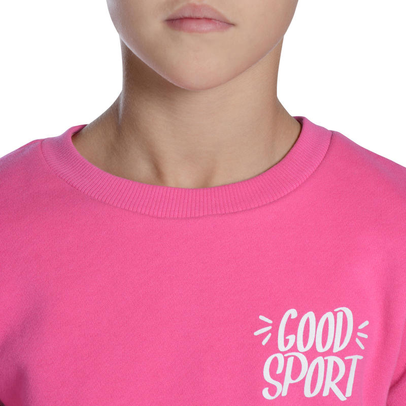 Tuta Bambina Gym 100 Warm Y Rosa Con Stampa Domyos By Decathlon