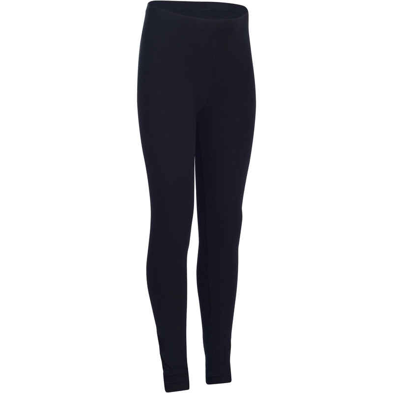 100 Girls' Gym Leggings - Black