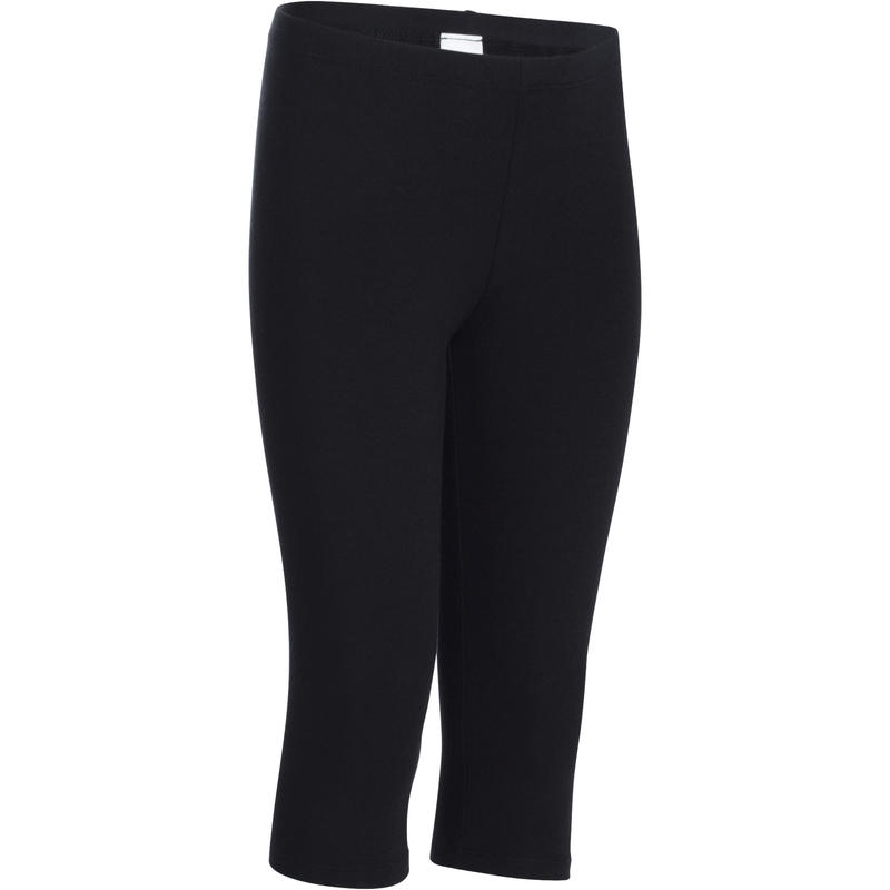 Girls' Gym Cropped Bottoms - Black Girls' Gym Cropped Bottoms - Black