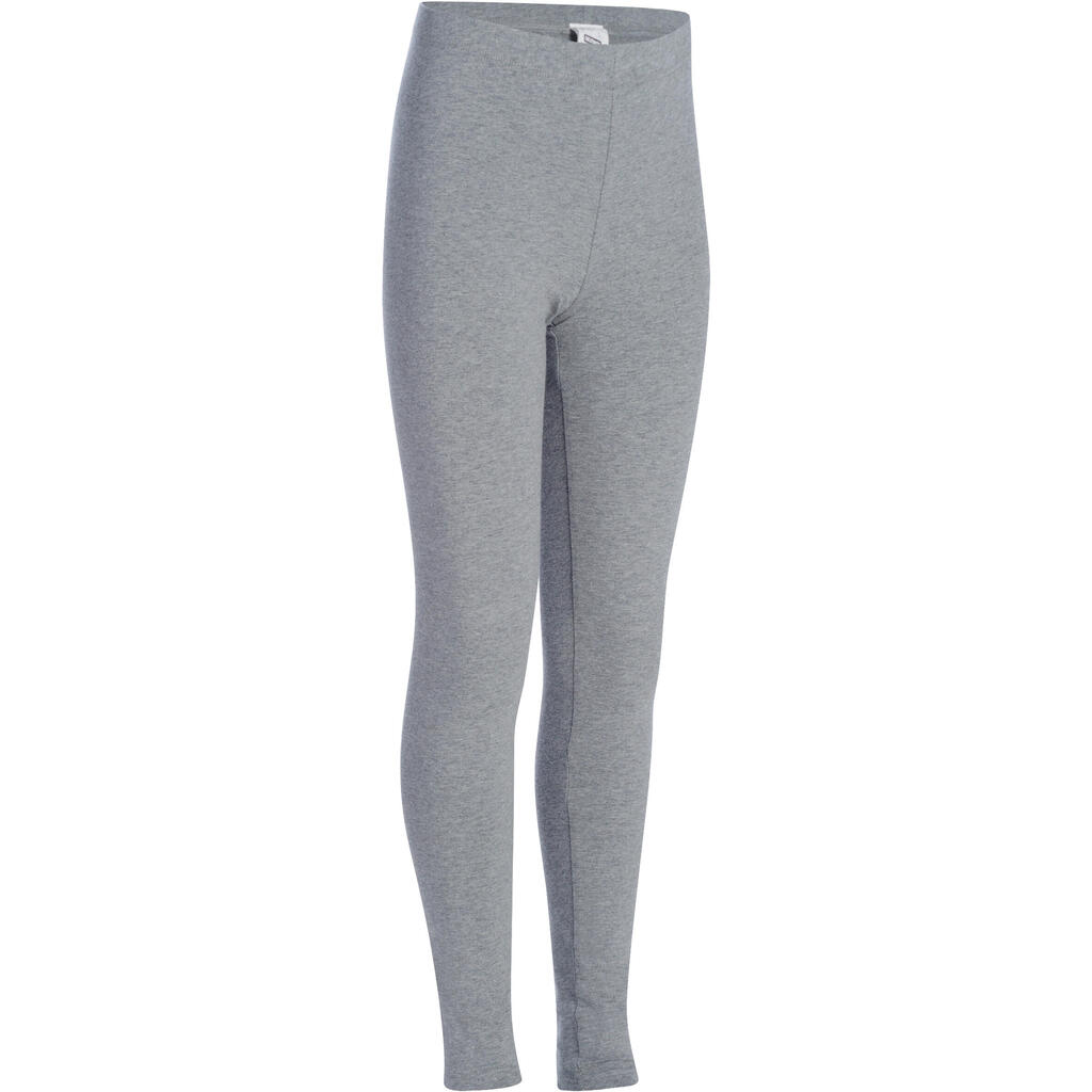 Legging 100 Gym Fille gris clair