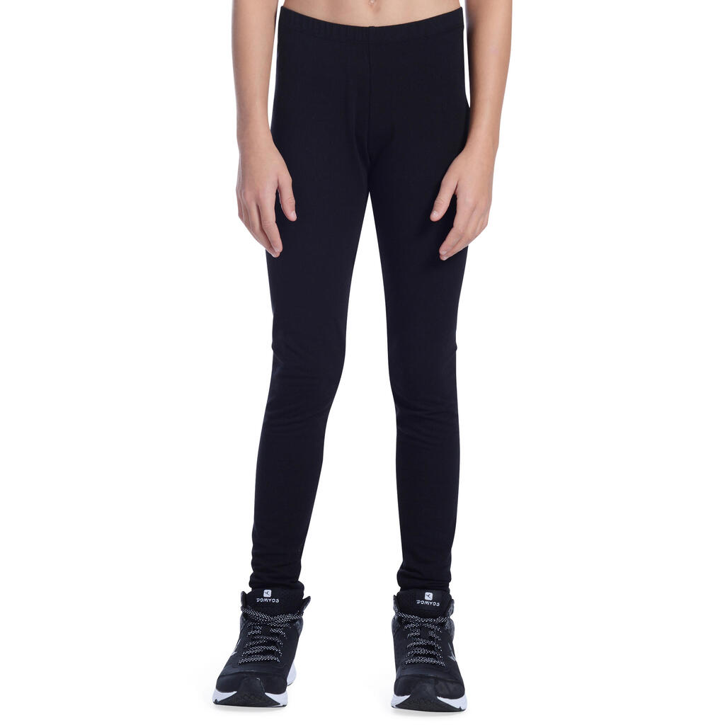 Leggings 100 Gym Kinder hellgrau