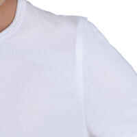 Girls' 100 Short-Sleeved Gym T-Shirt - White