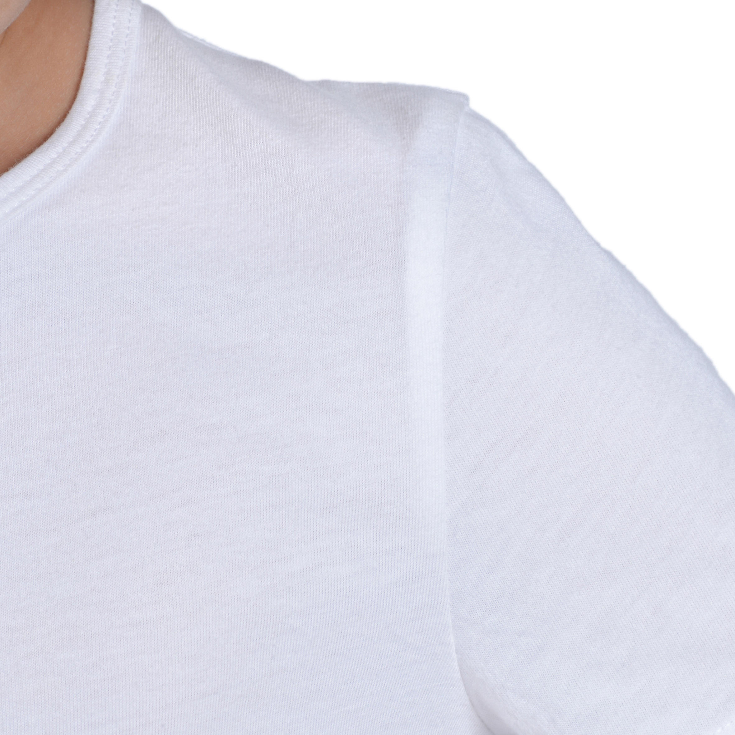Girls' 100 Short-Sleeved Gym T-Shirt - White 7/9