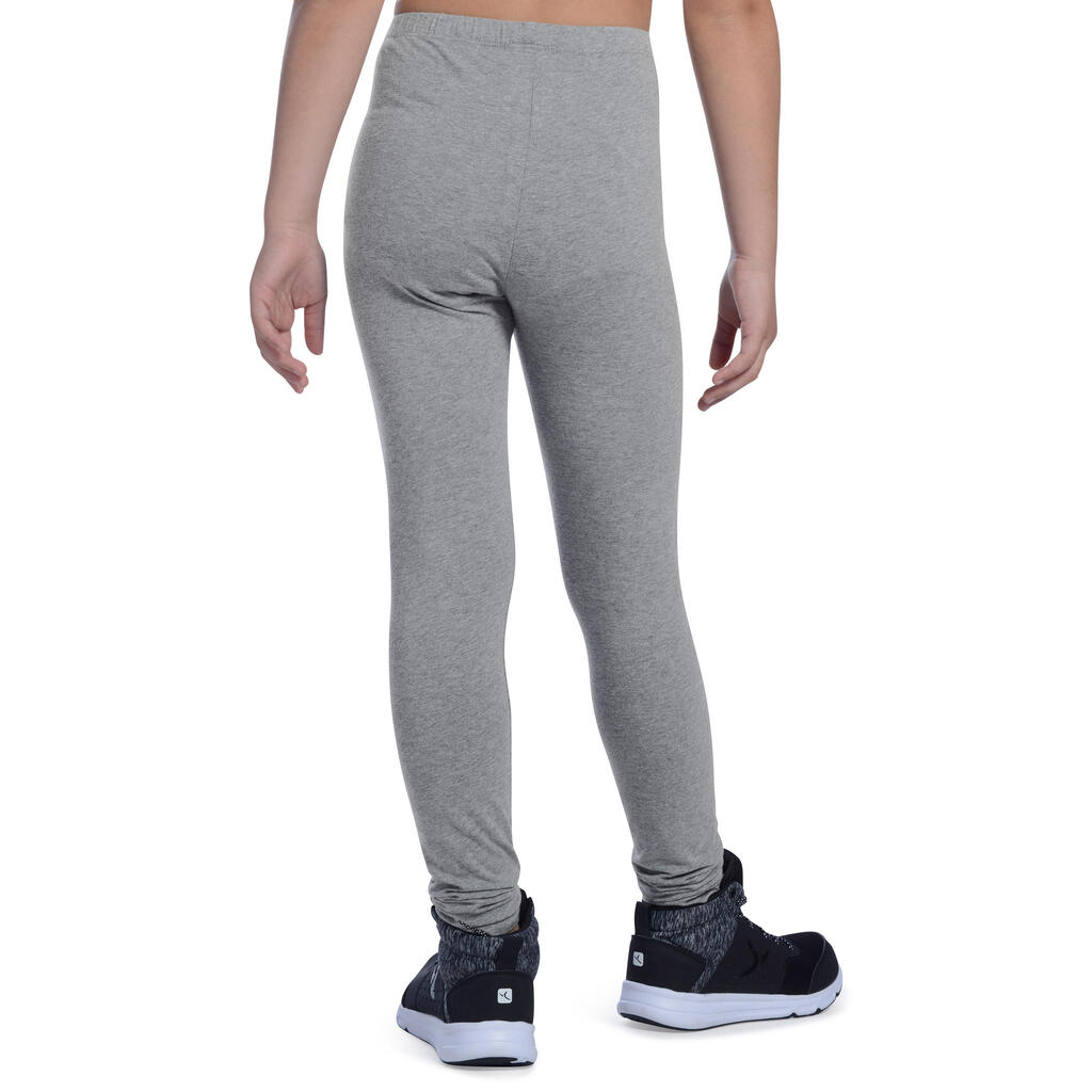 Legging 100 Gym Fille gris clair