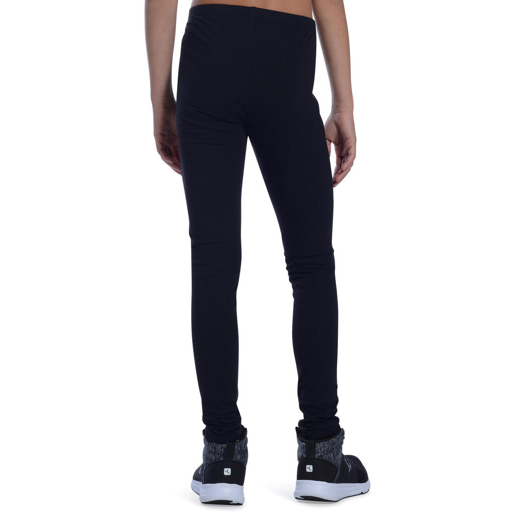 Leggings 100 Gym Kinder hellgrau