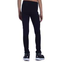 Girls' Basic Cotton Leggings - Black