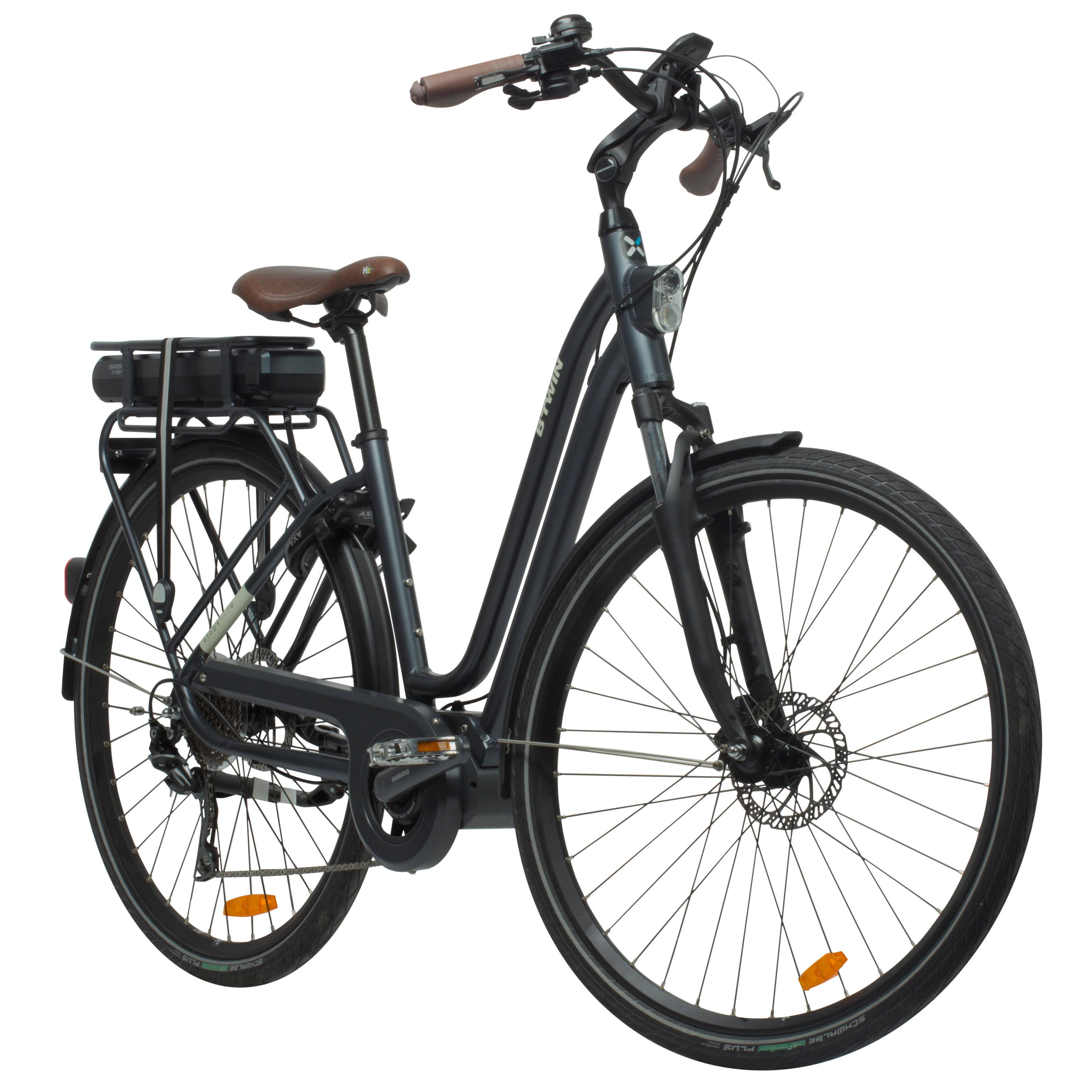 Second Life ELECTRIC CITY BIKE ELOPS 940E LOW FRAME Grey EXCELLENT ELOPS Decathlon