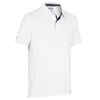 100 Men's Sailing Polo Shirt without Chest Logo - White