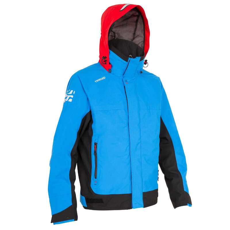 REGATTA RAINY WEATHER MAN CLOTHES Sailing - Race 500 Men's Anorak - Blue TRIBORD - Sailing Clothing