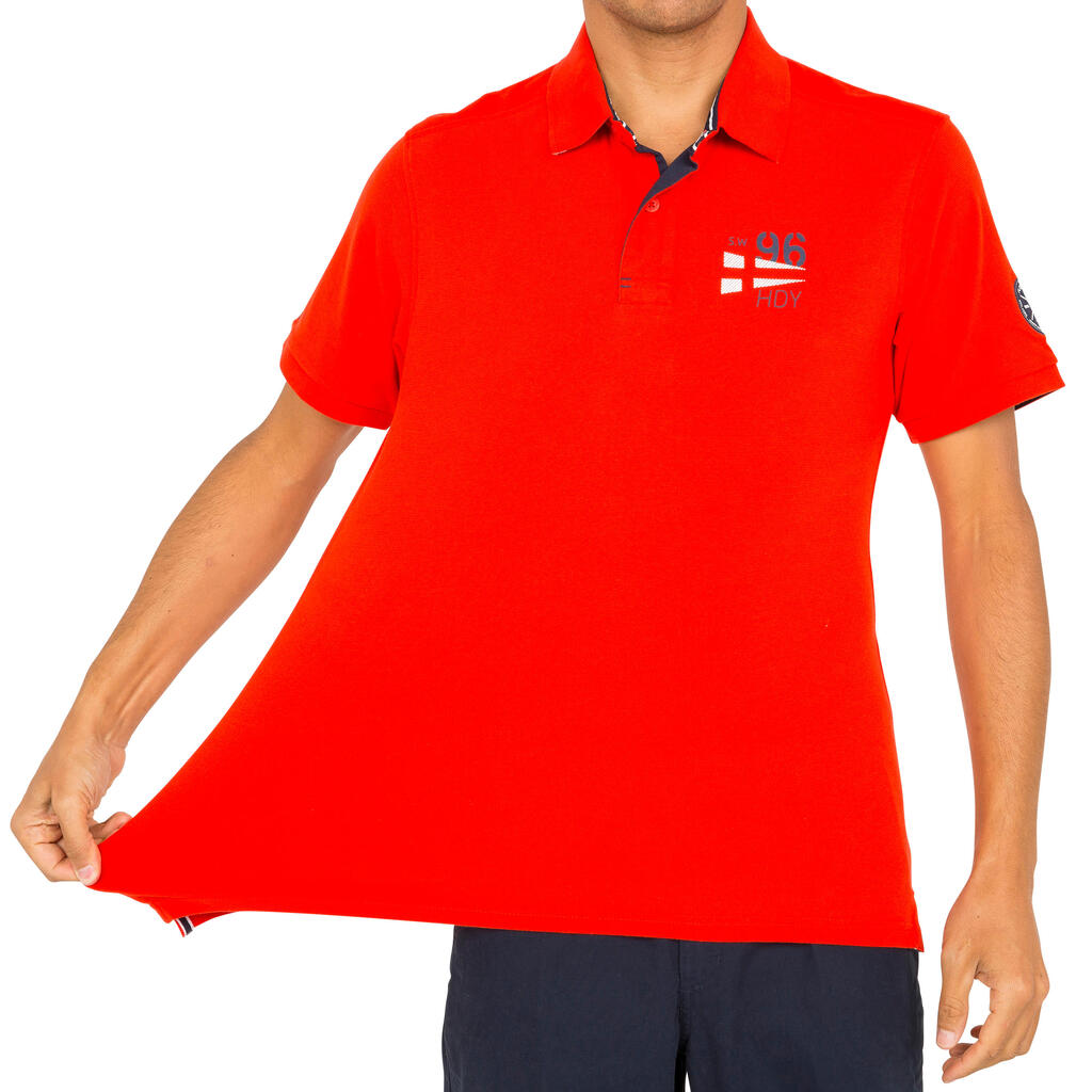 Poloshirt kurzarm Segeln Adventure 100 Uni Herren grau