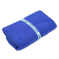 Ultra compact microfibre towel size XL 110 x 175 cm - blue