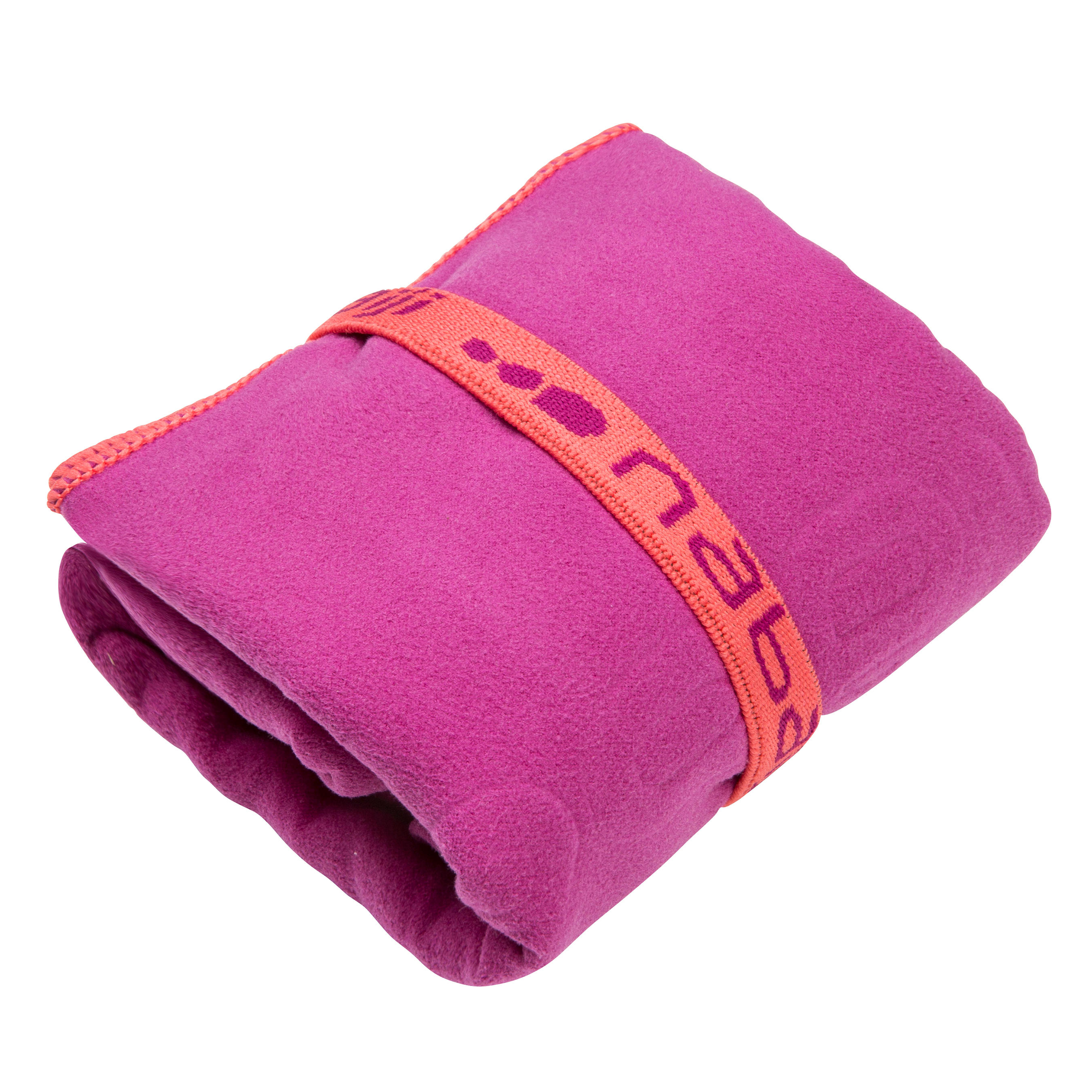 Ultra compact microfibre towel size M 65 x 90 cm - Purple 2/4