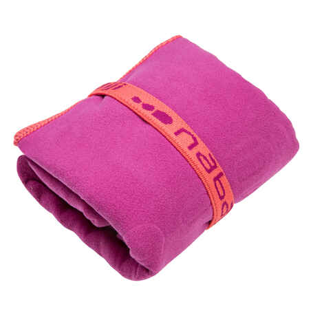 Ultra compact microfibre towel size M 65 x 90 cm - Purple