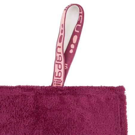 Soft microfibre towel size L 80 x 130 cm purple