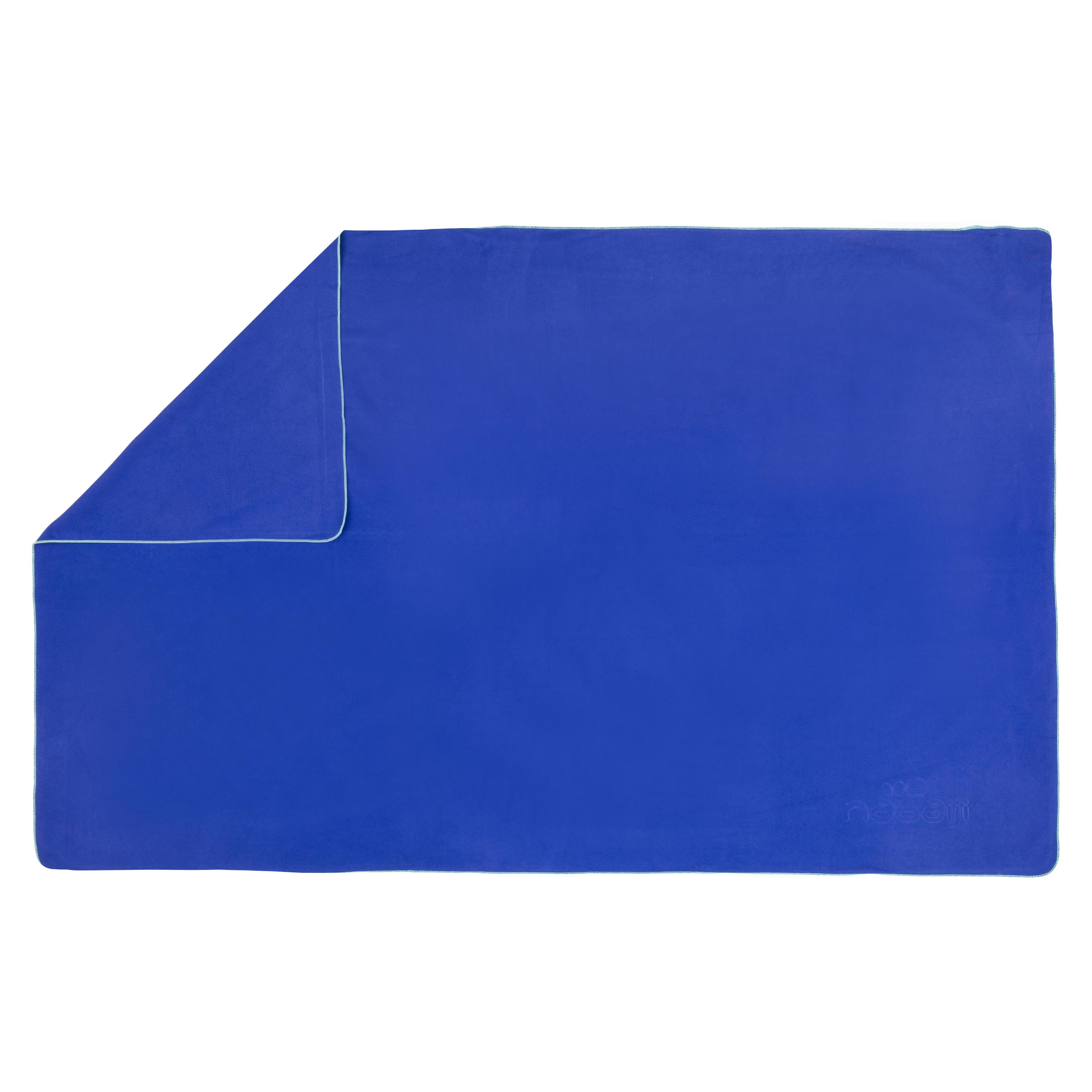 Ultra compact microfibre towel size XL 110 x 175 cm - blue 5/6