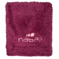 Serviette de bain microfibre douce pour cheveux bordeaux