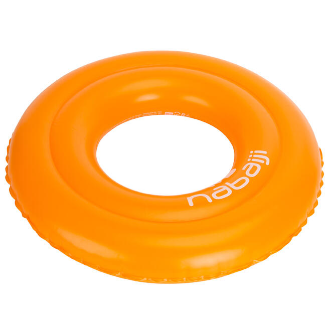 Orange iInflatable swim ring 51 cm for children of 3 to 6 years