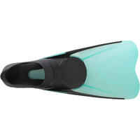 Adults’ snorkelling fins SUBEA SNK 500 - Black and Mint Green