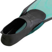 Adults’ snorkelling fins SUBEA SNK 500 - Black and Mint Green