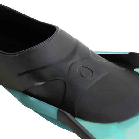 Adults’ snorkelling fins SUBEA SNK 500 - Black and Mint Green