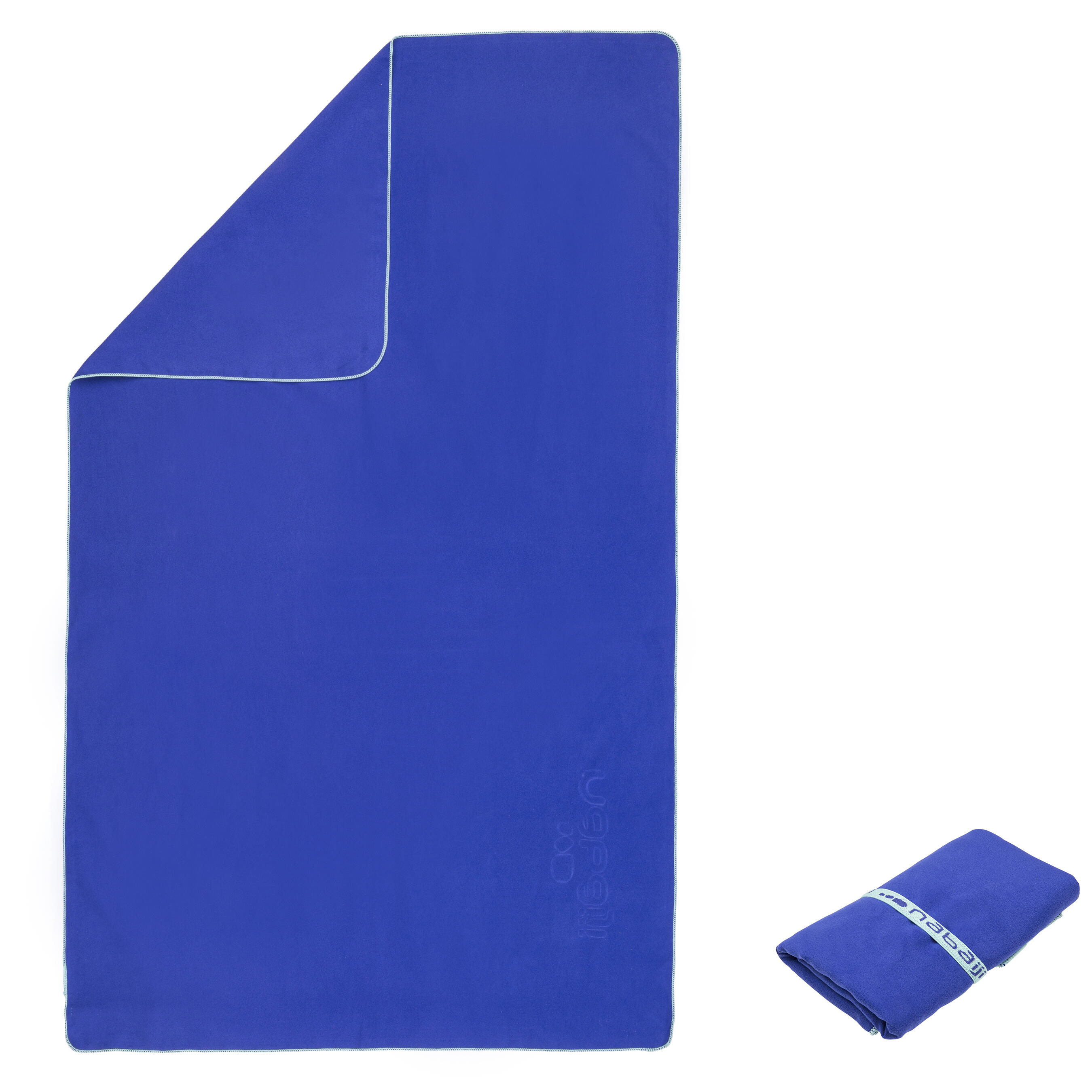 Ultra compact microfibre towel size XL 110 x 175 cm - blue 1/6