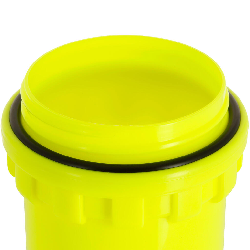 Medium waterproof egg-shaped container yellow