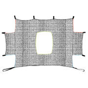 Siva vadbena ponjava za gol velikosti L (3 x 2 m)