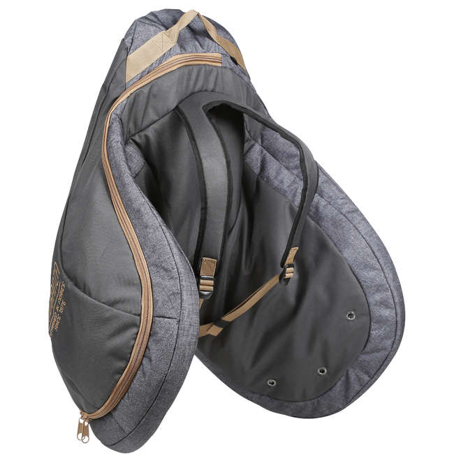 FOUGANZA Horse Riding Saddle Bag Mottled Grey/Camel