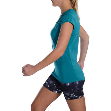 Energy Women's Cardio Fitness T-Shirt - Blue/Green